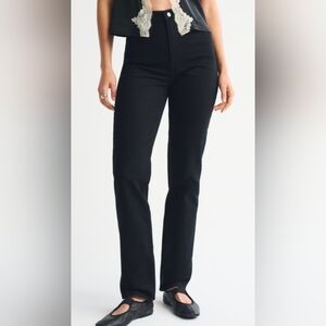 Abercrombie & Fitch Black The 90s Straight Ultra High Rise Jeans Black  29 (8)